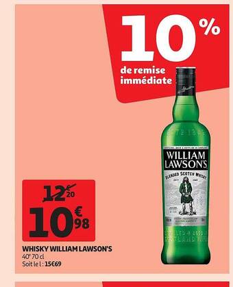 Auchan Whisky william lawson's offre