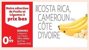 Auchan Bananes offre