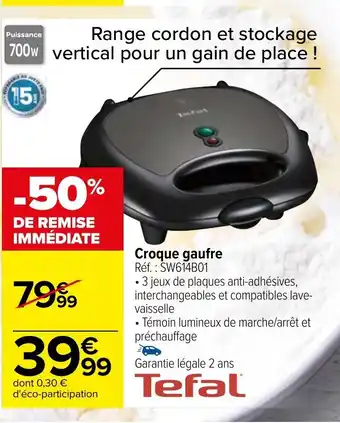 Carrefour Croque gaufre offre
