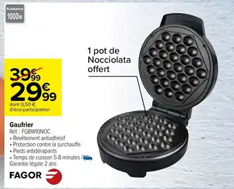 Carrefour Gaufrier offre