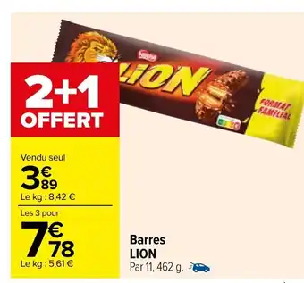 Carrefour Barres Lion offre
