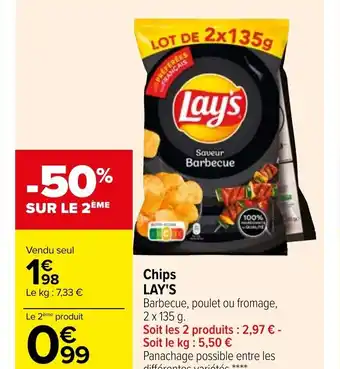 Carrefour Chips Lay's offre