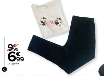 Carrefour Pyjama Femme Manches Courtes offre