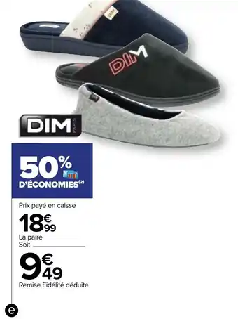 Carrefour Mule ou Ballerine Adulte offre