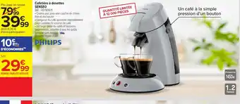 Carrefour Cafetière à Dosettes Sensseo offre