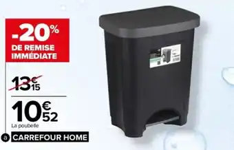 Carrefour Poubelle à Pédale 24L offre