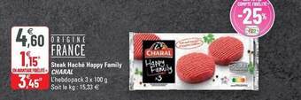 Steak haché happy family charal