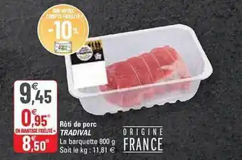 G20 Rôti de porc tradival offre