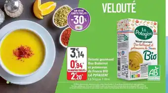 G20 Velouté gourmand duo butternut et potimarron de france bio la potagère offre