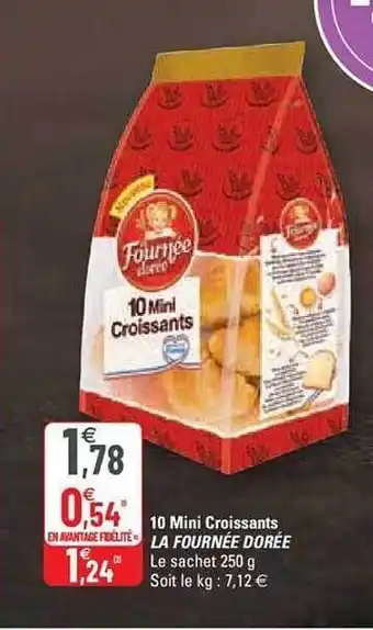 10 mini croissants la fournée dorée