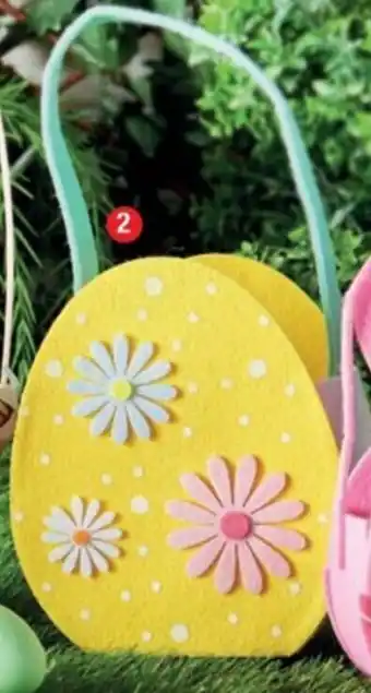 Cora x Carrefour Panier œuf fleurs en feutrine offre