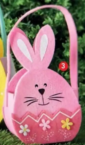 Panier feutrine lapin