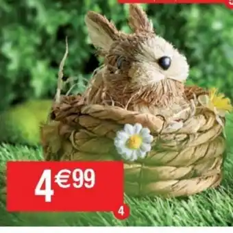 Cora x Carrefour Déco panier lapin offre