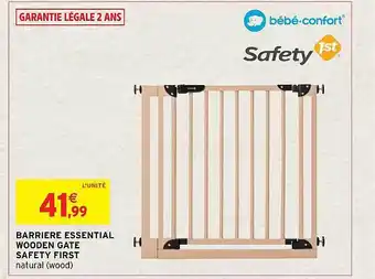 Barrière essential wooden gate safety first