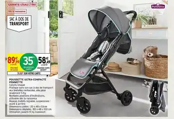 Intermarché Hyper Poussette ultra-compacte pommette offre