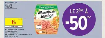 Intermarché Hyper Allumettes de jambon fleury michon offre