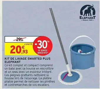 Intermarché Hyper Kit de lavage smarteo plus éléphant offre