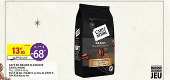 Intermarché Hyper Café en grains classique carte noire offre