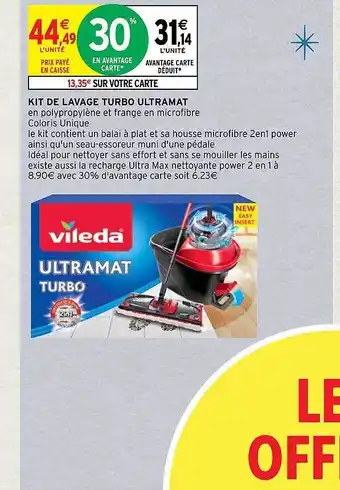 Kit de lavage turbo ultramat vileda