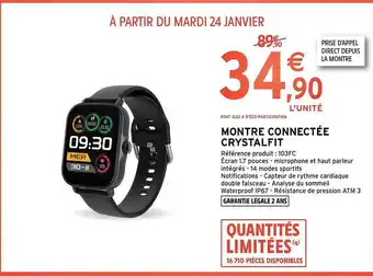 Intermarché Hyper Montre connectée crystalfit offre