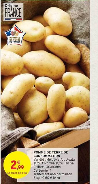 Intermarché Hyper Pomme de terre de consommation offre
