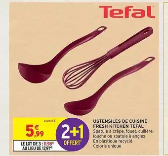Intermarché Hyper Ustensiles de cuisine fresh kitchen tefal offre