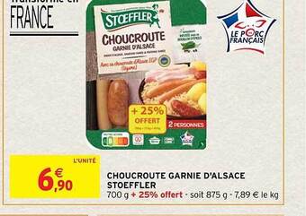 Intermarché Hyper Choucroute garnie d'alsace stoeffler offre