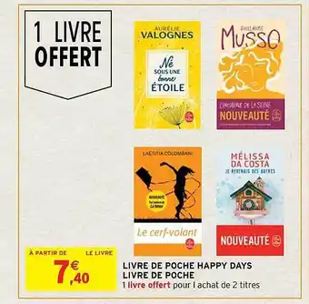 Intermarché Hyper Livre de poche happy days offre