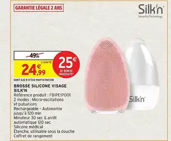 Intermarché Hyper Brosse silicone visage silk'n offre