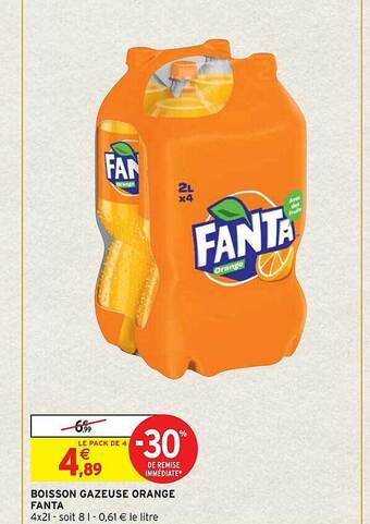 Intermarché Hyper Boisson gazeuse orange fanta offre