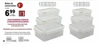 Lidl Boîtes de conservation offre