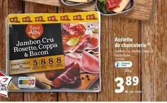 Lidl Assiette de charcuterie saint alby offre