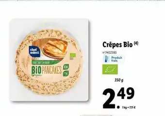 Lidl Crêpes bio offre