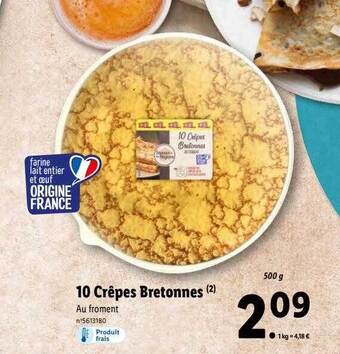 10 crêpes bretonnes