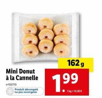 Lidl Mini donut à la cannelle offre