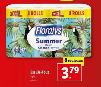 Lidl Essuie-tout floralys offre