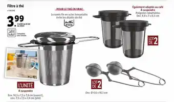 Lidl Filtre à thé offre