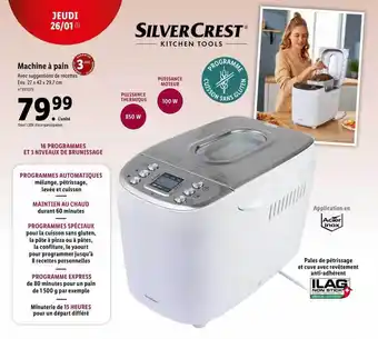 Machine à pain silver crest