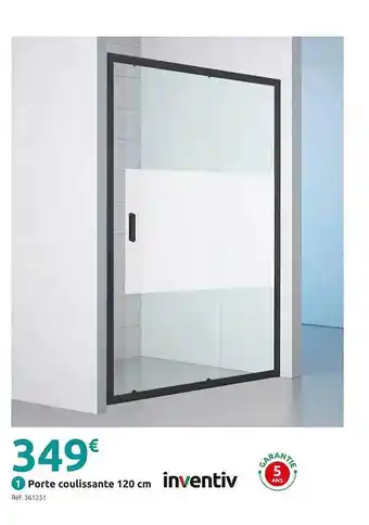 Mr Bricolage Porte coulissante 120 cm inventiv offre