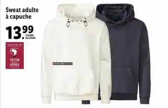 Lidl Sweat adulte à capuche offre