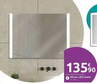 Mr Bricolage Miroir led grant offre