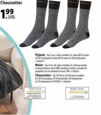 Lidl Chaussettes offre