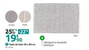 Mr Bricolage Tapis de bain 50 x 80 cm offre