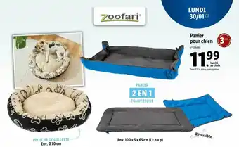 Lidl Panier pour chien zoofari offre