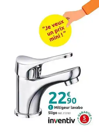 Mr Bricolage Mitigeur lavabo inventiv offre