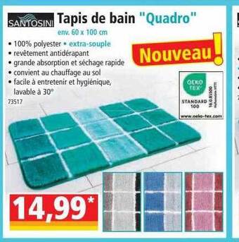 Norma Santosini tapis de bain offre