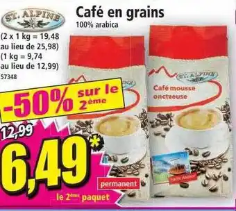 Norma St. alpine café en grains offre