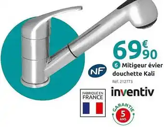 Mr Bricolage Mitigeur évier douchette kali inventiv offre