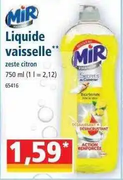 Norma Mir liquide vaisselle offre