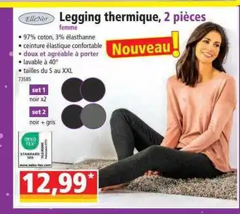 Norma Elle'nor legging thermique 2 pièces offre